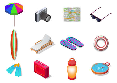 Collections of summer icon set.のイラスト素材