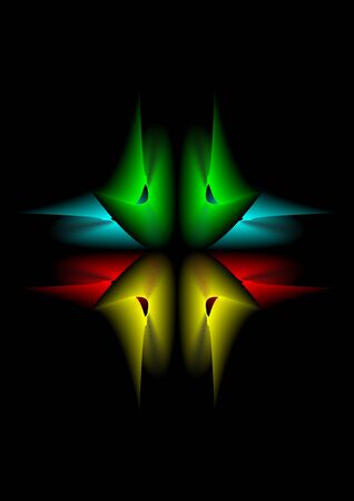 Abstract red yellow green and light blue backgroundのイラスト素材