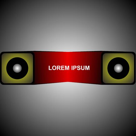 Speakers with different appearance and attractive colors will make the atmosphere comfortableのイラスト素材