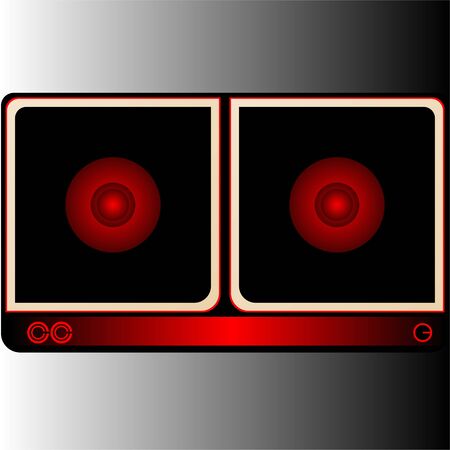 Speakers with different appearance and attractive colors will make the atmosphere comfortableのイラスト素材