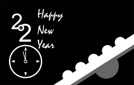 Happy new 2020 year Elegant gold text with light. Minimalistic templateの写真素材