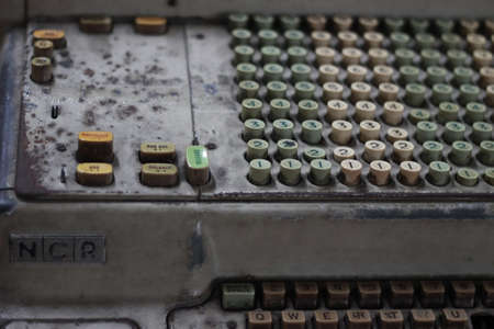 vintage of banking processorの写真素材