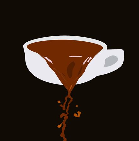 a cup of cappuccinoのイラスト素材