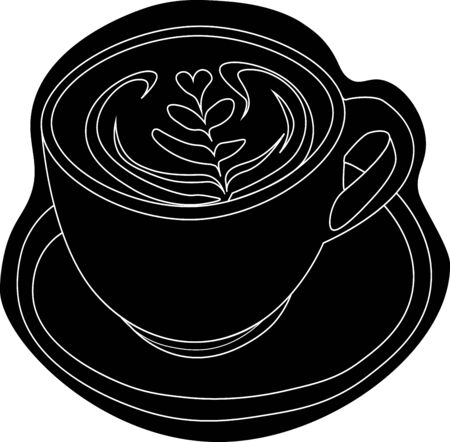 A Cup Of Art Latte02のイラスト素材