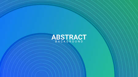 geometric abstract background with green and blue gradient linesのイラスト素材