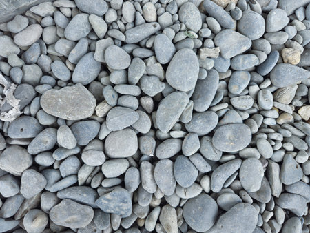gravel in the yard or gardenの写真素材