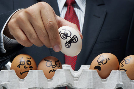Bullying concept in workplace  