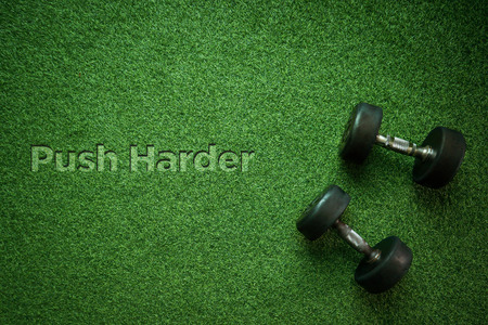 Healthy Concept: Push harderの写真素材