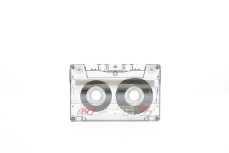 Malaysia, January 2021: a cassette isolated on white backgroundのeditorial素材