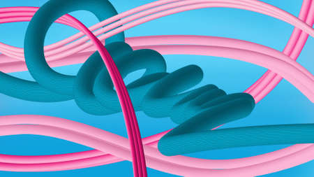 HD Abstract Colorful 3d Fluid shape Background Design | 3D illustration