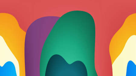 Abstract colorful painting liquid background and texture illustration