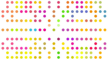 Random colorful squares and dots, abstract background and textureの写真素材