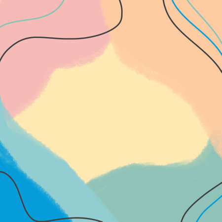 Ultra HD square aesthetics watercolor backgrounds and textures with colorful abstract art creationsの写真素材
