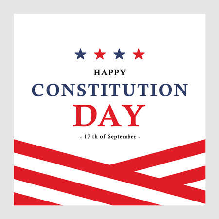 American constitution day national day of america for banner, social media, greeting, poster.のイラスト素材