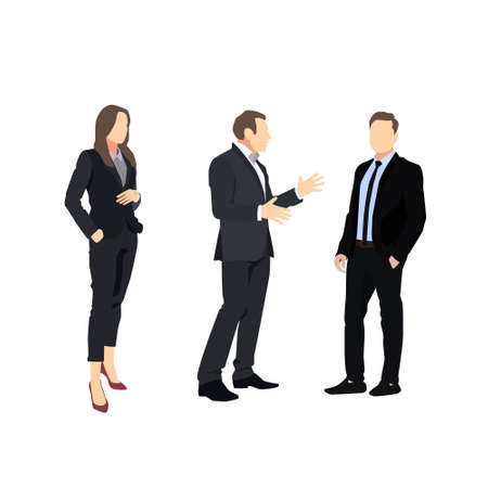 Employees Vector Illustration Set
