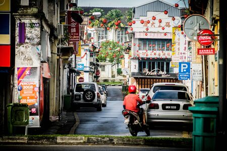 A Street View In Sarawakのeditorial素材