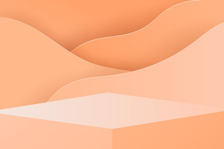 Podium Display product cosmetic banners, realistic style minimalist. Premium Vectorのイラスト素材