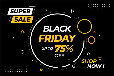 Sale Banner Template, Black Friday Banner, Big Sale banner Backgroundのイラスト素材