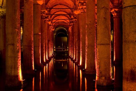Istanbul, Turkey - The Underground Cisternの写真素材