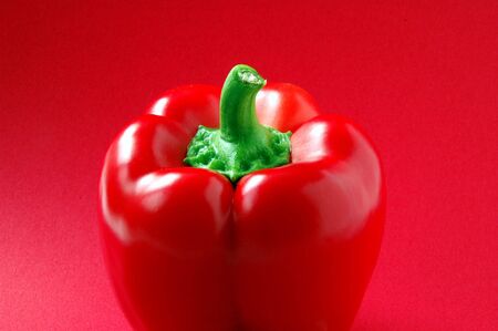 Pepper on white background