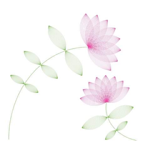 Lotus flowerのイラスト素材