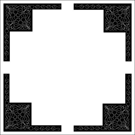 Decoration of cornerのイラスト素材