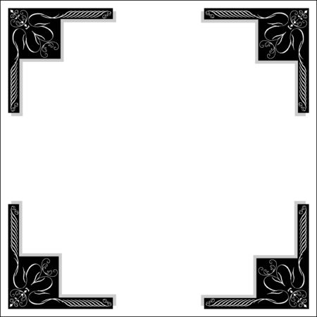 Decoration of cornerのイラスト素材