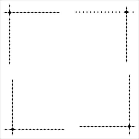 Decoration of cornerのイラスト素材