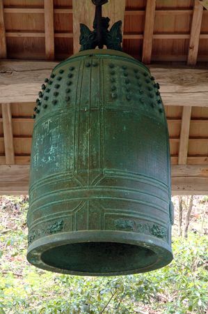 Photograph of hanging temple bellの写真素材