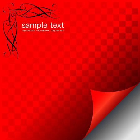 Vector of bent page-Illustrationのイラスト素材