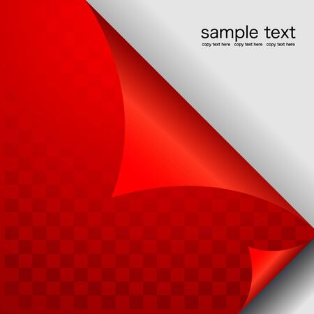 Vector of bent page-Illustrationのイラスト素材