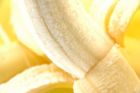 A banana isolated on whiteの写真素材