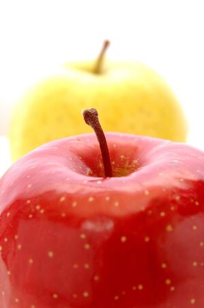 Apples of white backgroundの写真素材