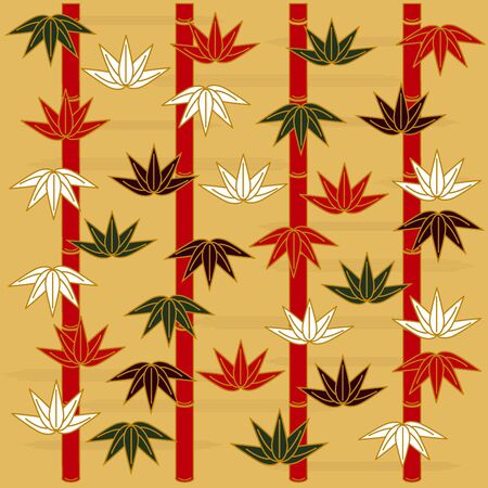 Background illustration of Japanese patternのイラスト素材