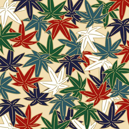 Background illustration of Japanese patternのイラスト素材