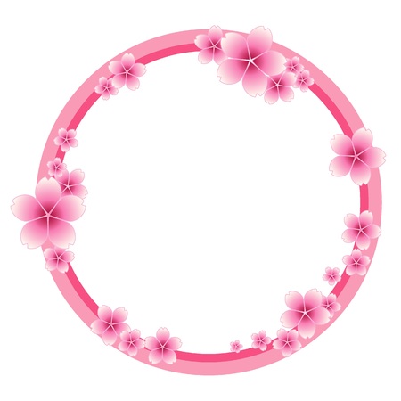 Illustration material of cherry blossomsのイラスト素材