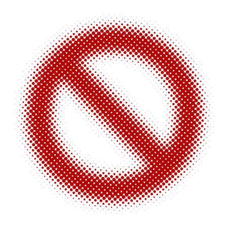 Dot pattern of road traffic signのイラスト素材