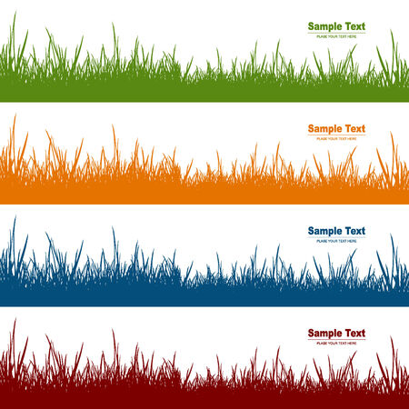 Illustration background of grassのイラスト素材