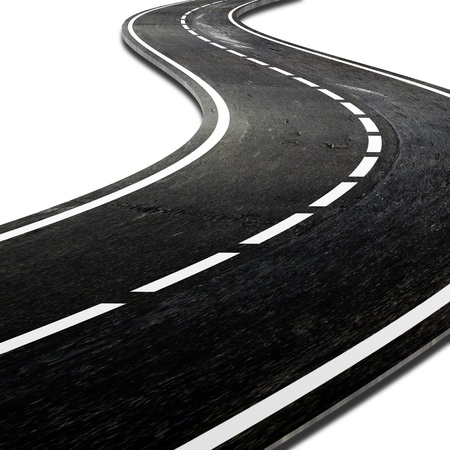 Winding streetの写真素材