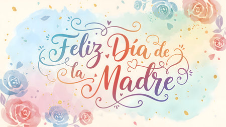 Feliz DÃ­a de la Madre: A Colorful Celebration of Loveの素材