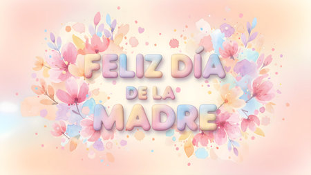 Feliz DÃ­a de la Madre: Gentle Blossoms of Loveの素材