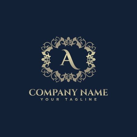 A letter logo, Premium quality logo, Lawyer logo.letter A, logo iconのイラスト素材