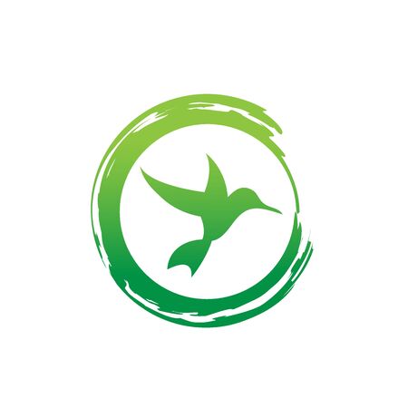 birds with spread flittering wings. Swallow, parrot or dove bird symbol of freedom and peace or interior decor designのイラスト素材