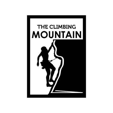 Climbing icon trendy and modern symbol for graphic and web designのイラスト素材