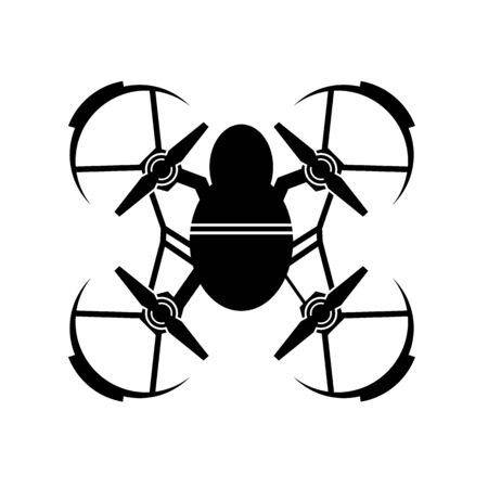Drone flat vector icon illustrationのイラスト素材