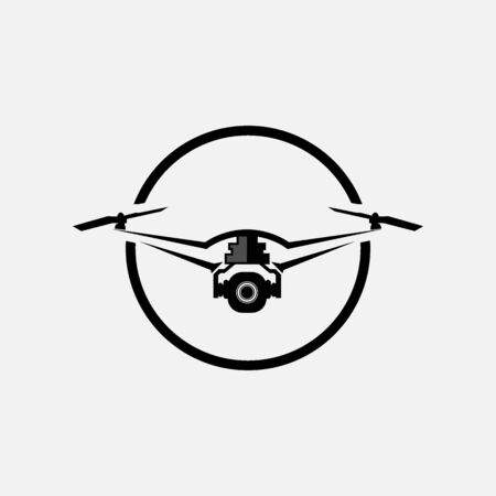 Drone flat vector icon illustrationのイラスト素材