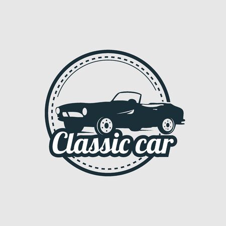Service car repair, restoration and club design elements. Vector illustration.のイラスト素材