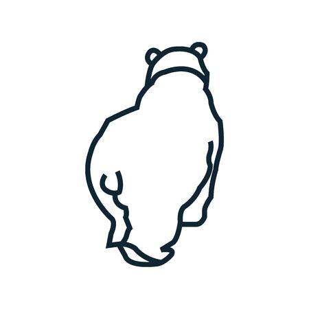 Bear icon modern symbol for graphic and web design.のイラスト素材