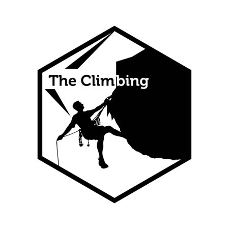 Climbing icon trendy and modern symbol for graphic and web designのイラスト素材