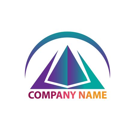 vector logo concept illustration,Media logo sign, Play logo , Player logo, Movie player logo, Multimedia logo icon, Audio music logoのイラスト素材